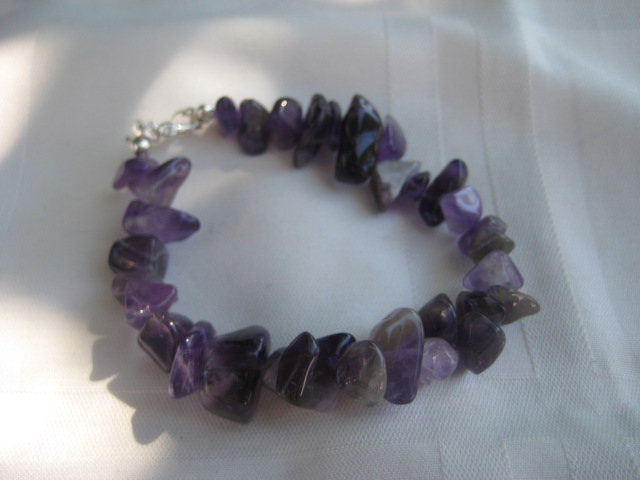 Amethyst Bracelet protection, purification, release of addiction, Divine connection 3477